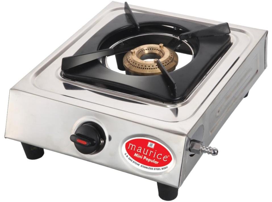 GRANITE SS DUAL Gas Stove Mirror Polished SS 2 Burner Round
