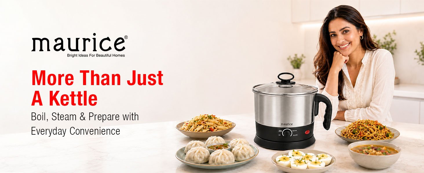 Maurice Multipurpose Kettle - Boil, Steam & Prepare with Everyday Convenience